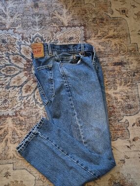 Levis 505 Straight Leg Blue Jeans 36X30